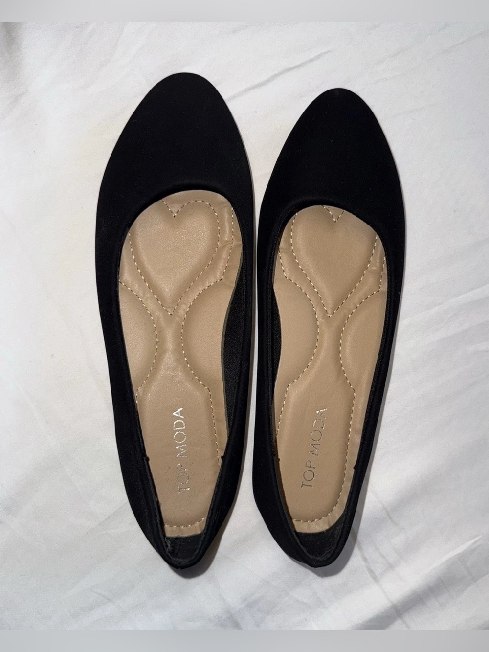 Top Moda Black Ballet Flats-Women's Size 5.5
